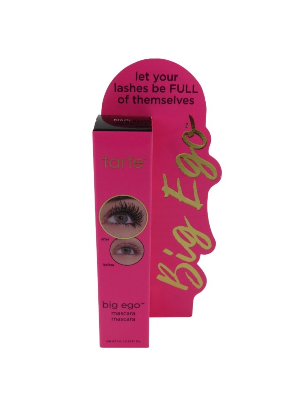 Tarte Big Ego Mascara Black .15 fl oz NEW Factory Sealed Lashes Eyelashes NIB
